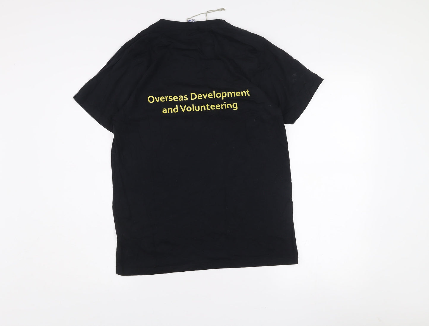 Fair Share Men's Black Organic Cotton Serve Charity T-Shirt Small