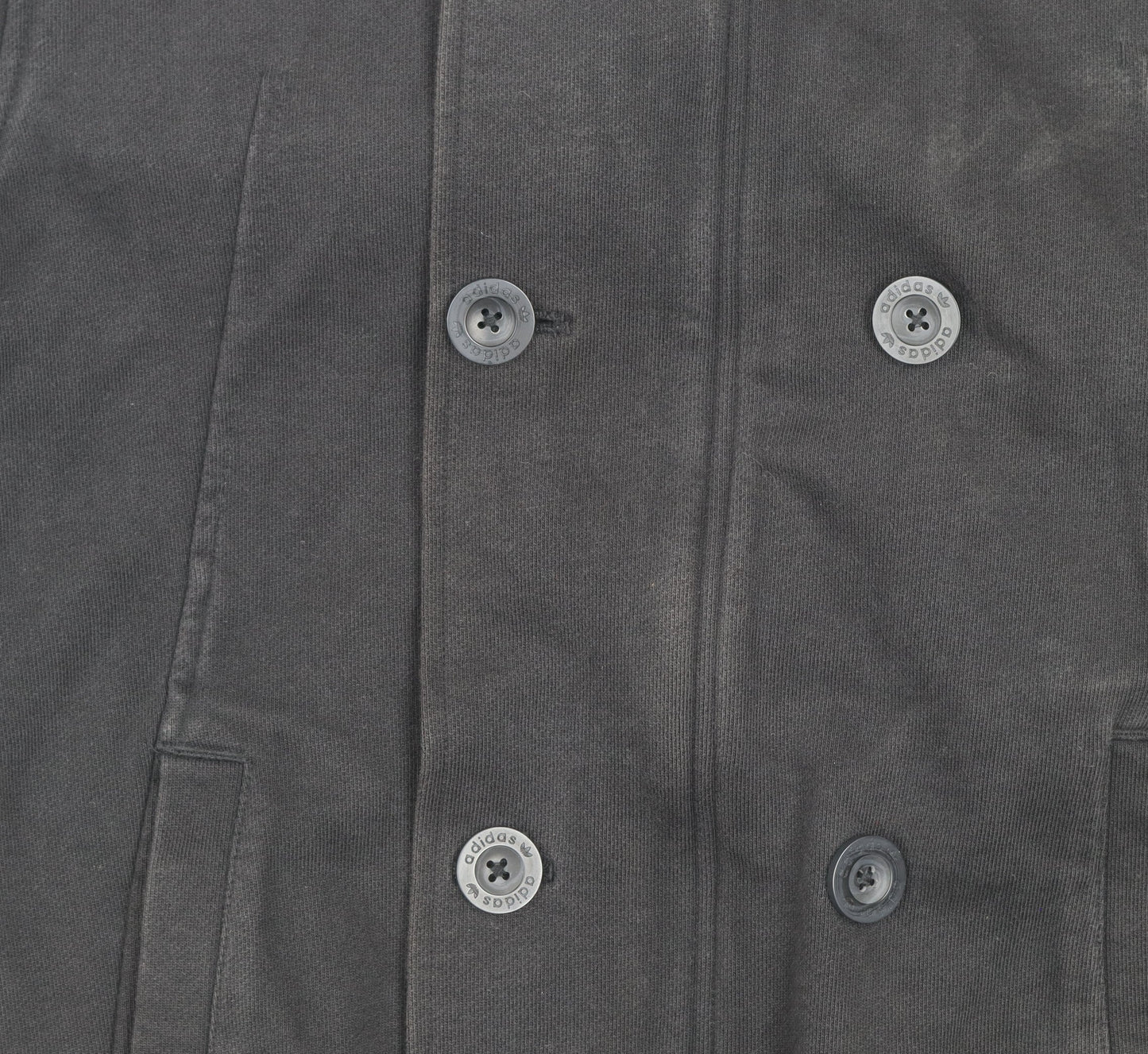 Adidas Men's Black Cotton Hooded Bomber Jacket Size M