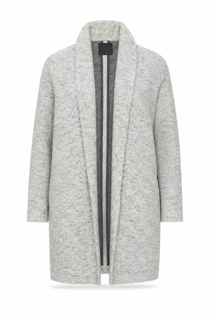 Next Women Grey Long Sleeve Open Knit Cardigan Size 10