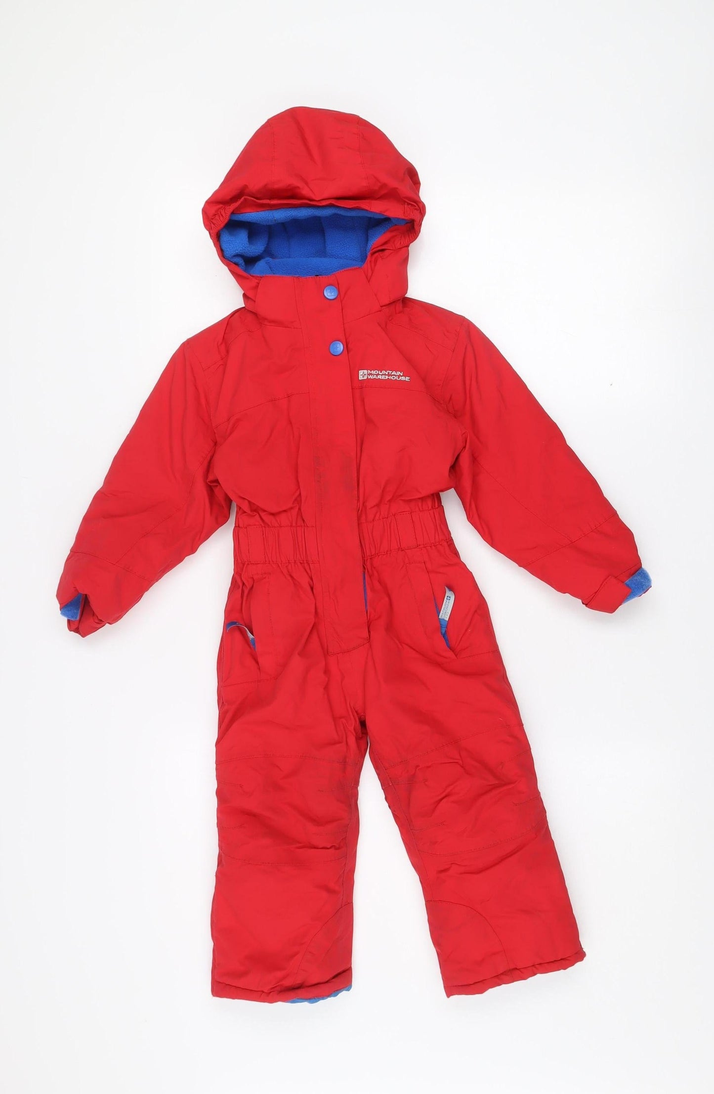 Mountain Warehouse Boys Red Waterproof Insulated Hooded Snowsuit 2-3 Years