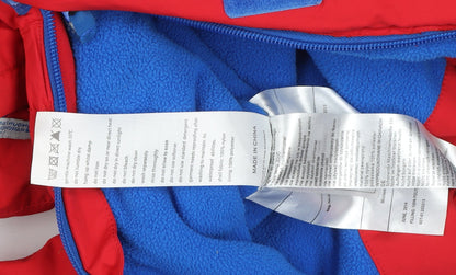 Mountain Warehouse Boys Red Waterproof Insulated Hooded Snowsuit 2-3 Years