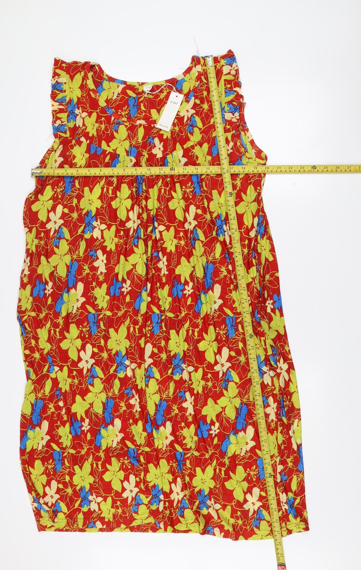 Mey Lon Mey Womens Multicoloured Floral Strapless Bodycon Dress M