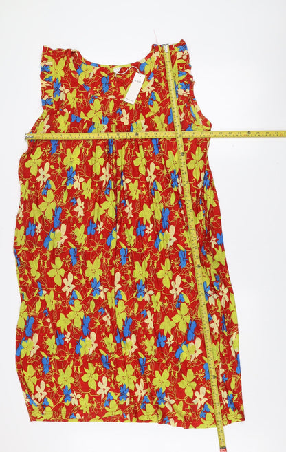 Mey Lon Mey Womens Multicoloured Floral Strapless Bodycon Dress M