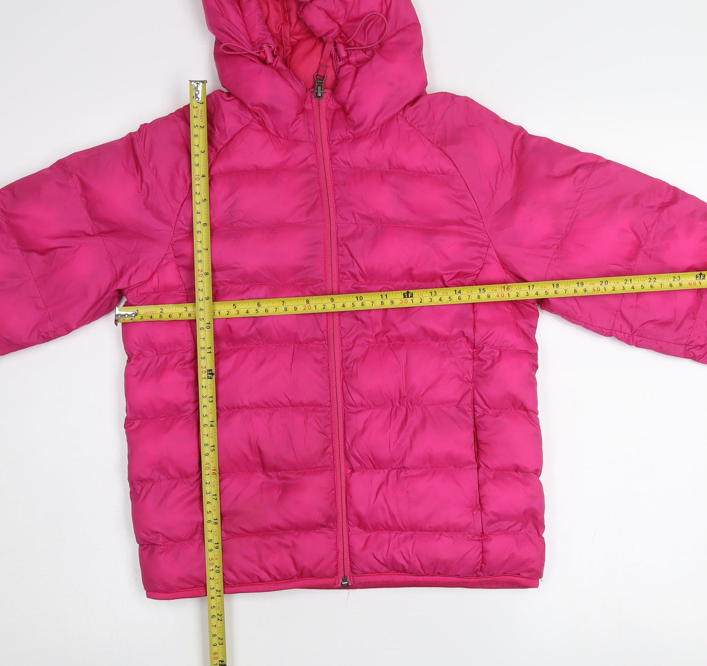 32 Degrees Girls Pink Hooded Puffer Jacket 9-10 Years Winter Coat Quilted