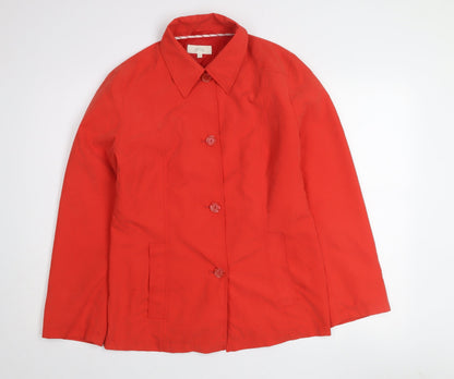 Marks and Spencer Women’s Red Buttoned Twill Jacket UK 12