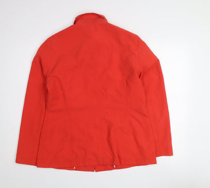 Marks and Spencer Women’s Red Buttoned Twill Jacket UK 12
