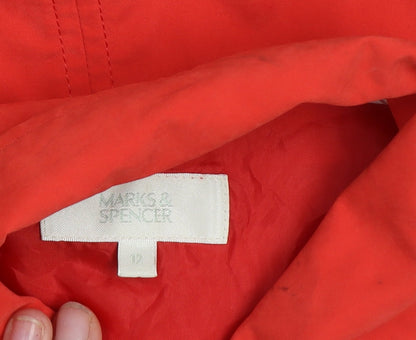 Marks and Spencer Women’s Red Buttoned Twill Jacket UK 12