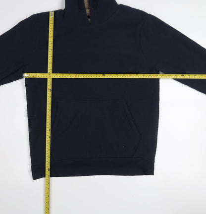 Dunnes Stores Women Navy Small Pullover Hoodie 100% Polyester