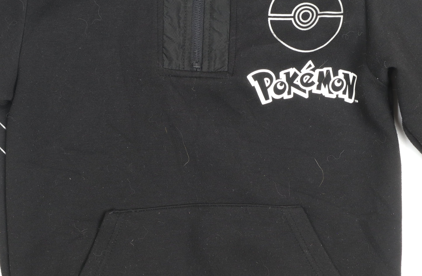 Pokémon Boys Black Charizard Half Zip Hoodie 8-9 Years 1/2 Zip Graphic Print