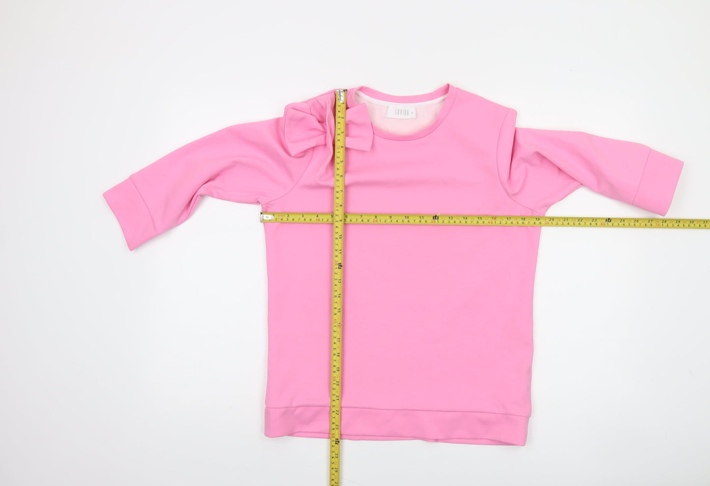 Savida Pink Bow Pullover Sweatshirt Medium Womens Casual