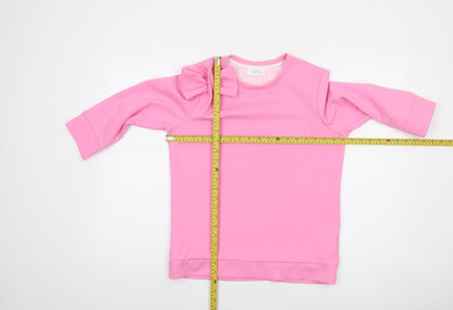 Savida Pink Bow Pullover Sweatshirt Medium Womens Casual