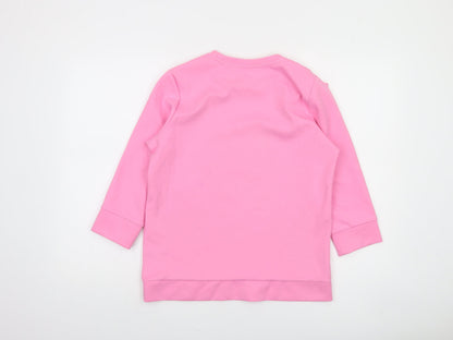 Savida Pink Bow Pullover Sweatshirt Medium Womens Casual