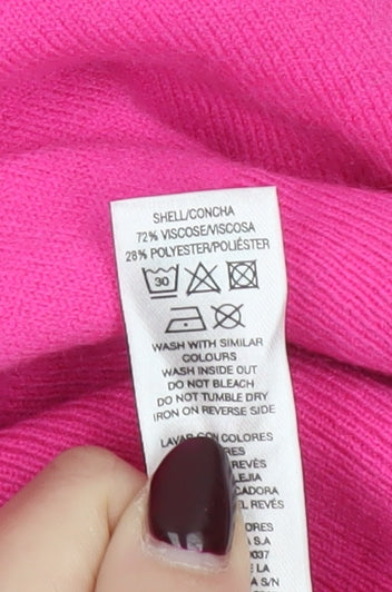 Savida Women's Pink Crew Neck Long Sleeve Jumper Size 10