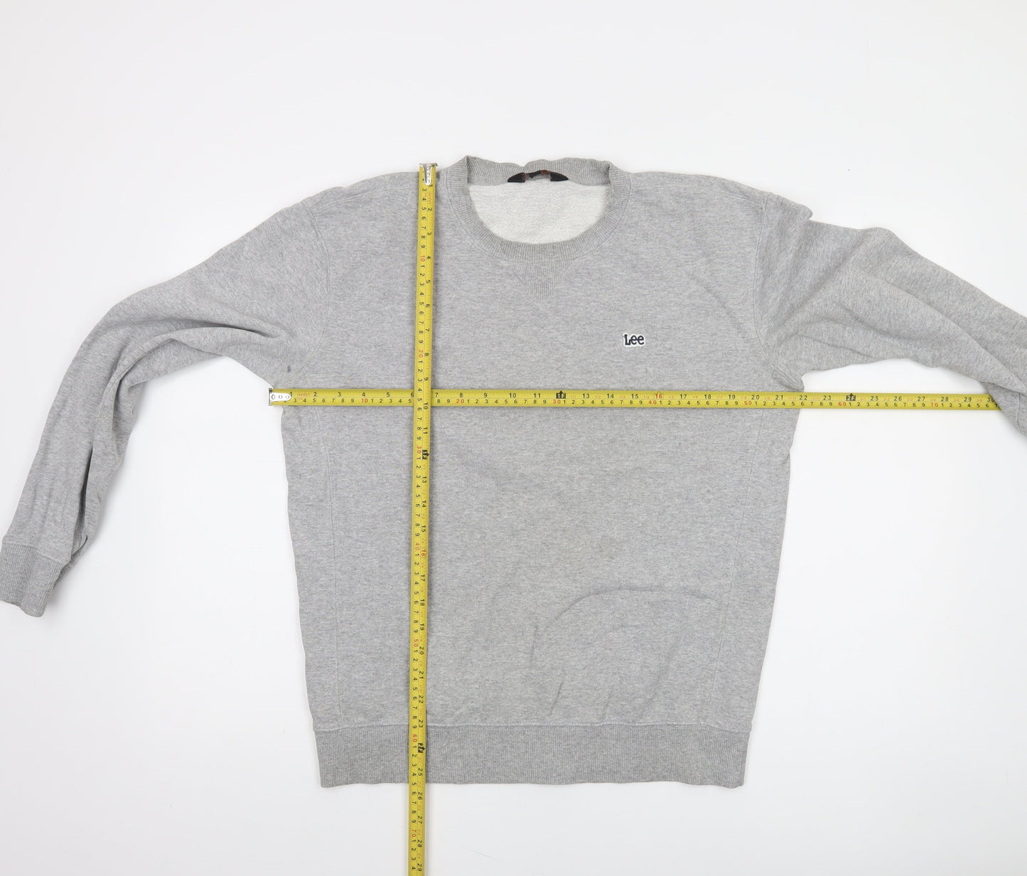 Mens UK Size S Lee Grey Pullover Sweatshirt