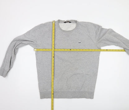 Mens UK Size S Lee Grey Pullover Sweatshirt