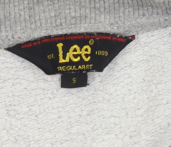 Mens UK Size S Lee Grey Pullover Sweatshirt