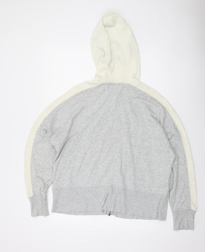 Champion Women’s Grey Full Zip Hoodie 1X Cotton Blend Athleticwear