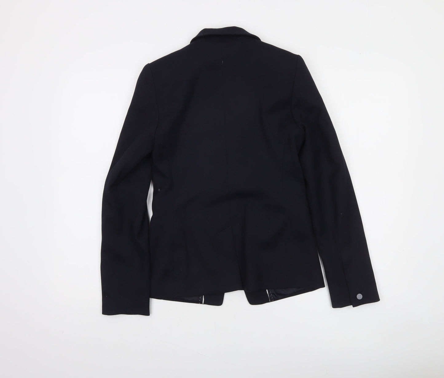 Next Women Black Tailored One-Button Blazer Size 6 Classic Fit