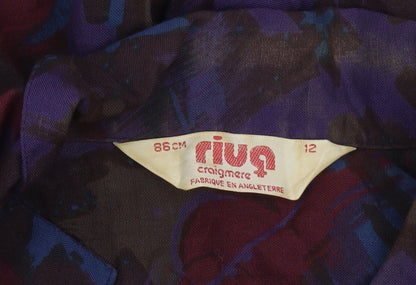 Riva Craigmere Women's Multicoloured Long Sleeve Viscose Blouse Size 12