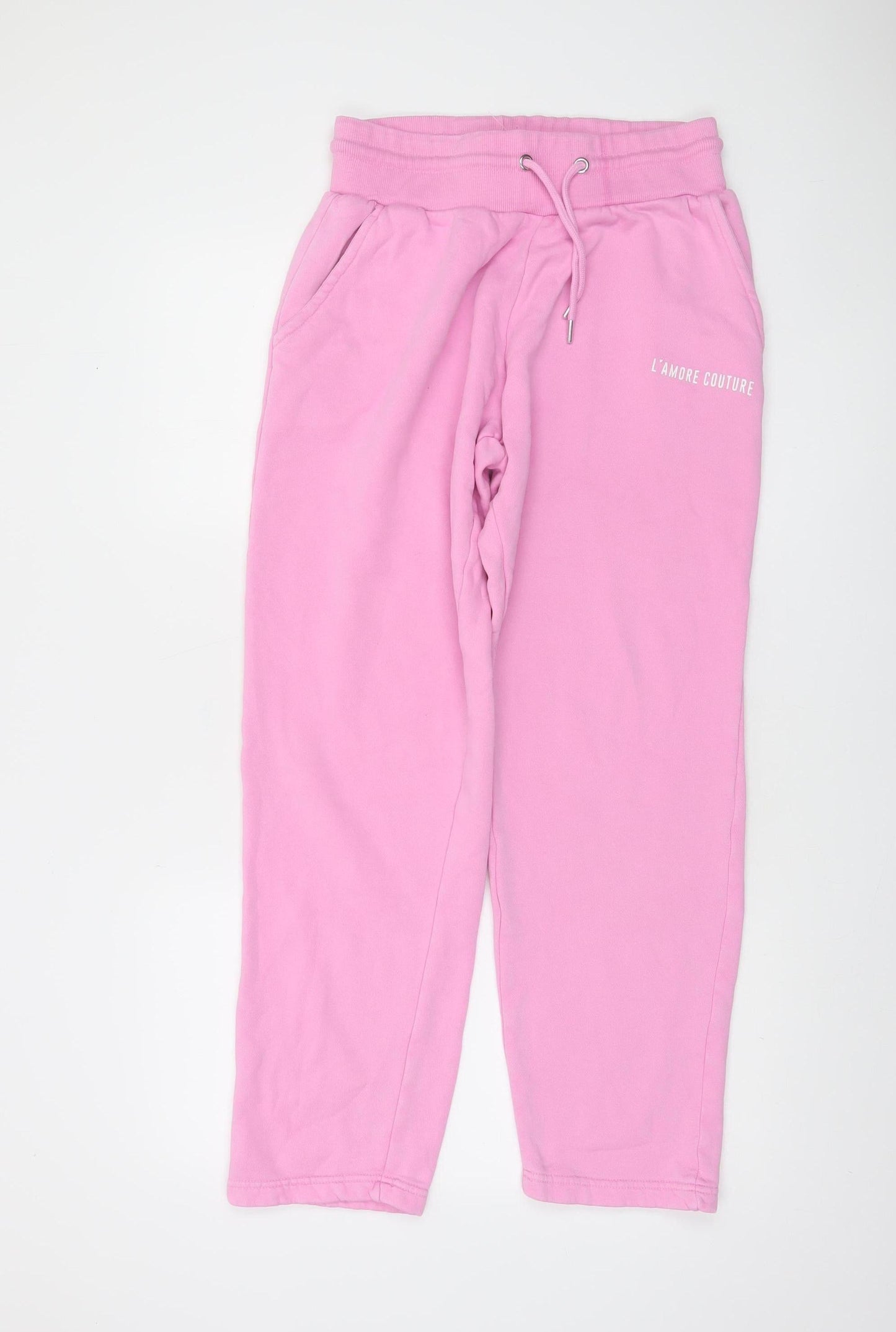 L'Amore Couture Women's Pink Fleece Sweatpants Size 12
