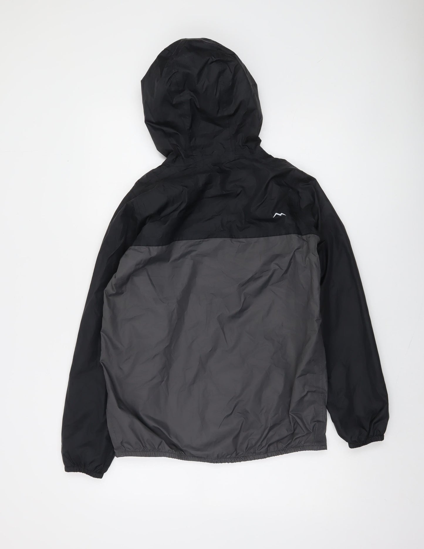 Peter Storm Boys Black Windbreaker Hooded Jacket 13 Years Polyester