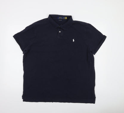 Ralph Lauren Men's Blue 2XL Custom Slim Fit Polo Shirt