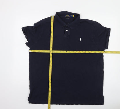 Ralph Lauren Men's Blue 2XL Custom Slim Fit Polo Shirt