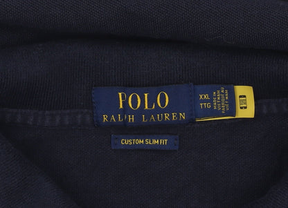 Ralph Lauren Men's Blue 2XL Custom Slim Fit Polo Shirt