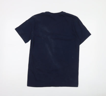 Ralph Lauren Men's Navy Blue Cotton Crew Neck Short Sleeve T-Shirt Size M