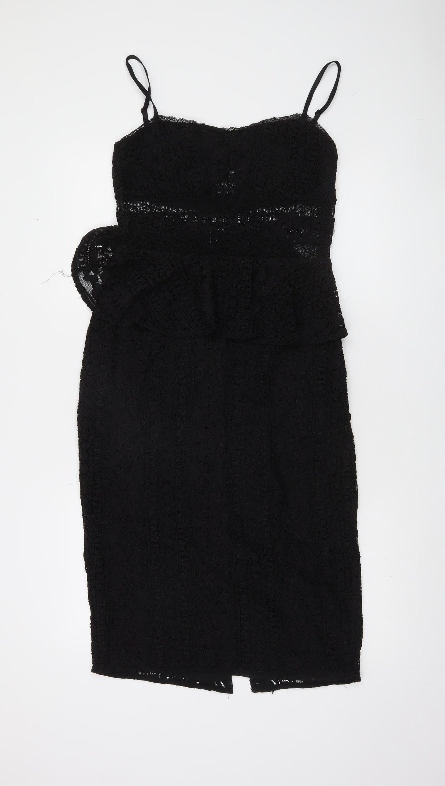 Marciano Guess Women's Black Lace Bodycon Dress Size 14