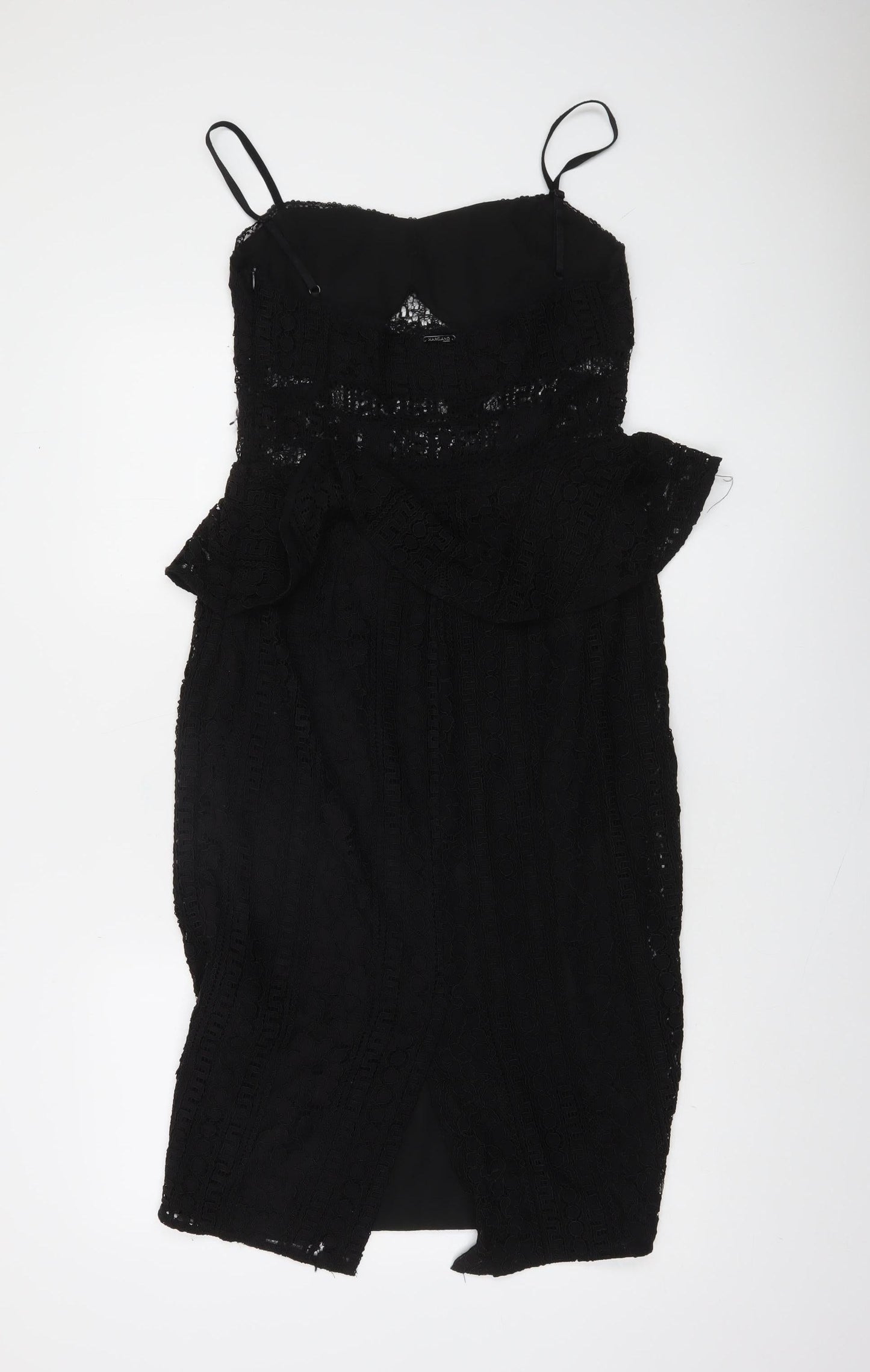 Marciano Guess Women's Black Lace Bodycon Dress Size 14