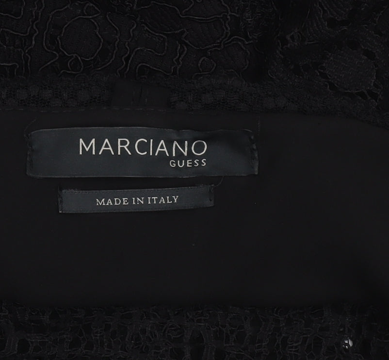 Marciano Guess Women's Black Lace Bodycon Dress Size 14