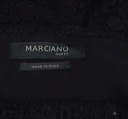 Marciano Guess Women's Black Lace Bodycon Dress Size 14