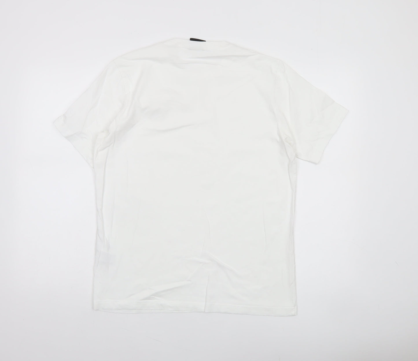 Paul Smith Men's White Cotton Zebra Embroidered T-Shirt Size M