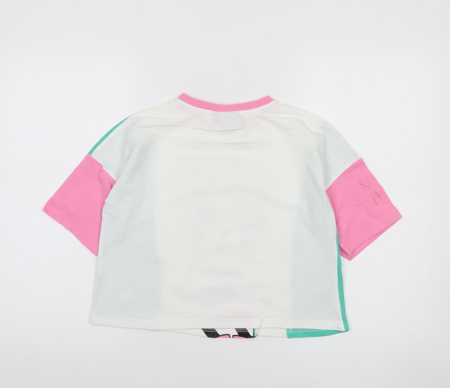 Disney at Primark Girls Multicoloured Mickey Mouse Cropped T-Shirt 10-11 Years