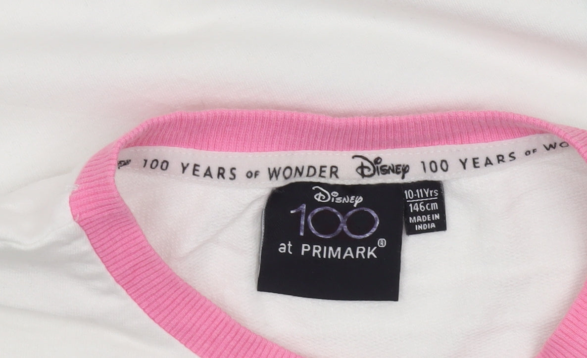 Disney at Primark Girls Multicoloured Mickey Mouse Cropped T-Shirt 10-11 Years