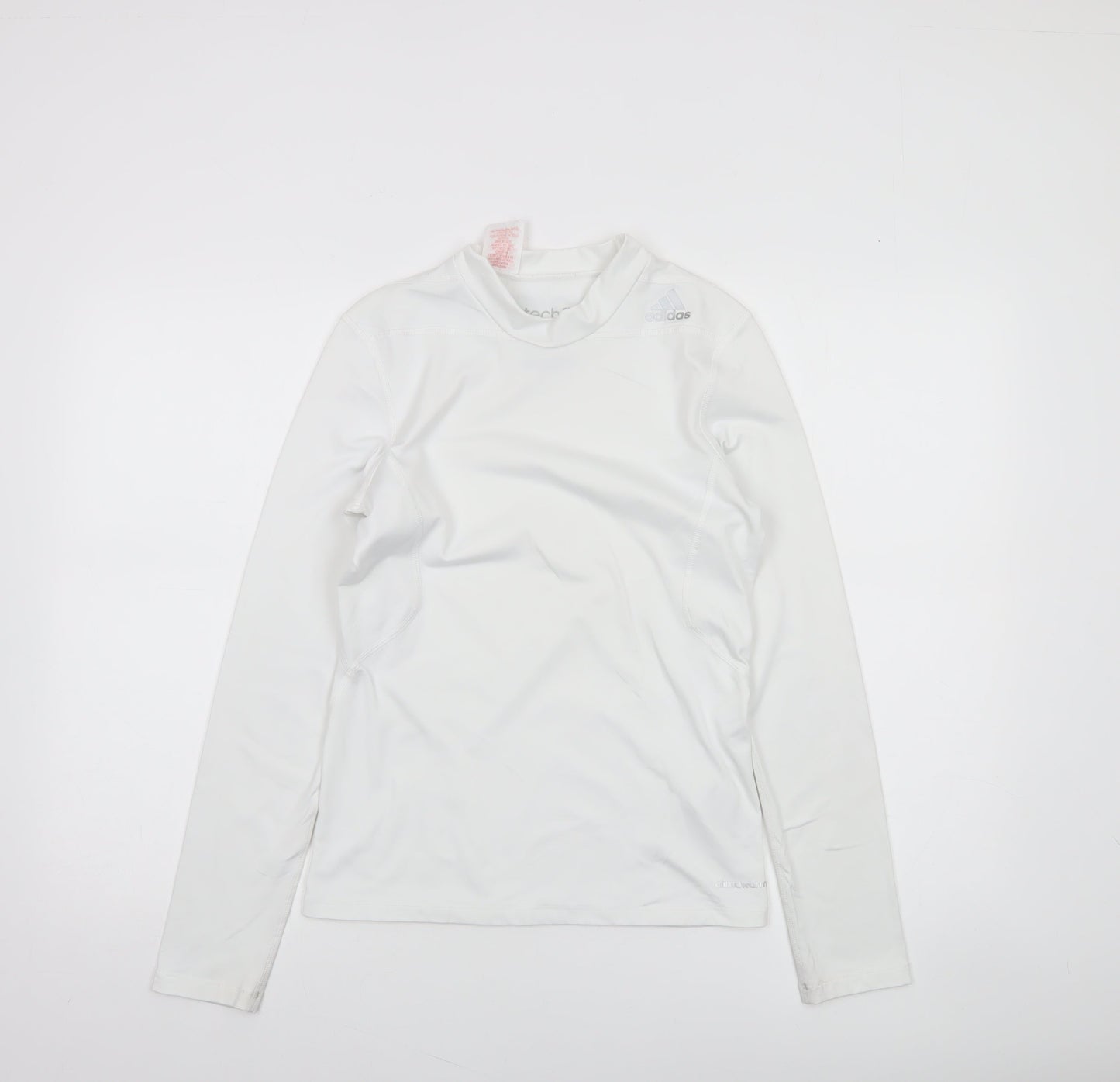 Adidas Boys White Techfit Climalite Long Sleeve Compression Top 13-14 Years