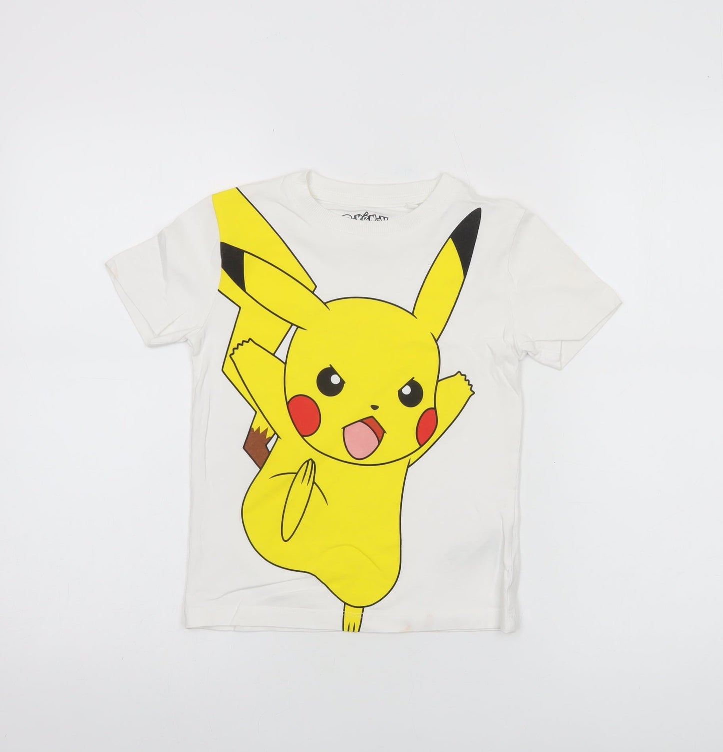 Next Boys White Pokémon Pikachu Graphic Cotton Short Sleeve T-Shirt 5 Years