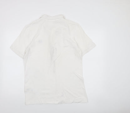Fred Perry Men's White Cotton Polo Shirt M Classic Style