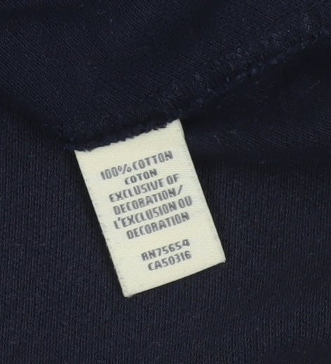 Abercrombie & Fitch Men’s Blue Polo Shirt L Cotton Embroidered Logo