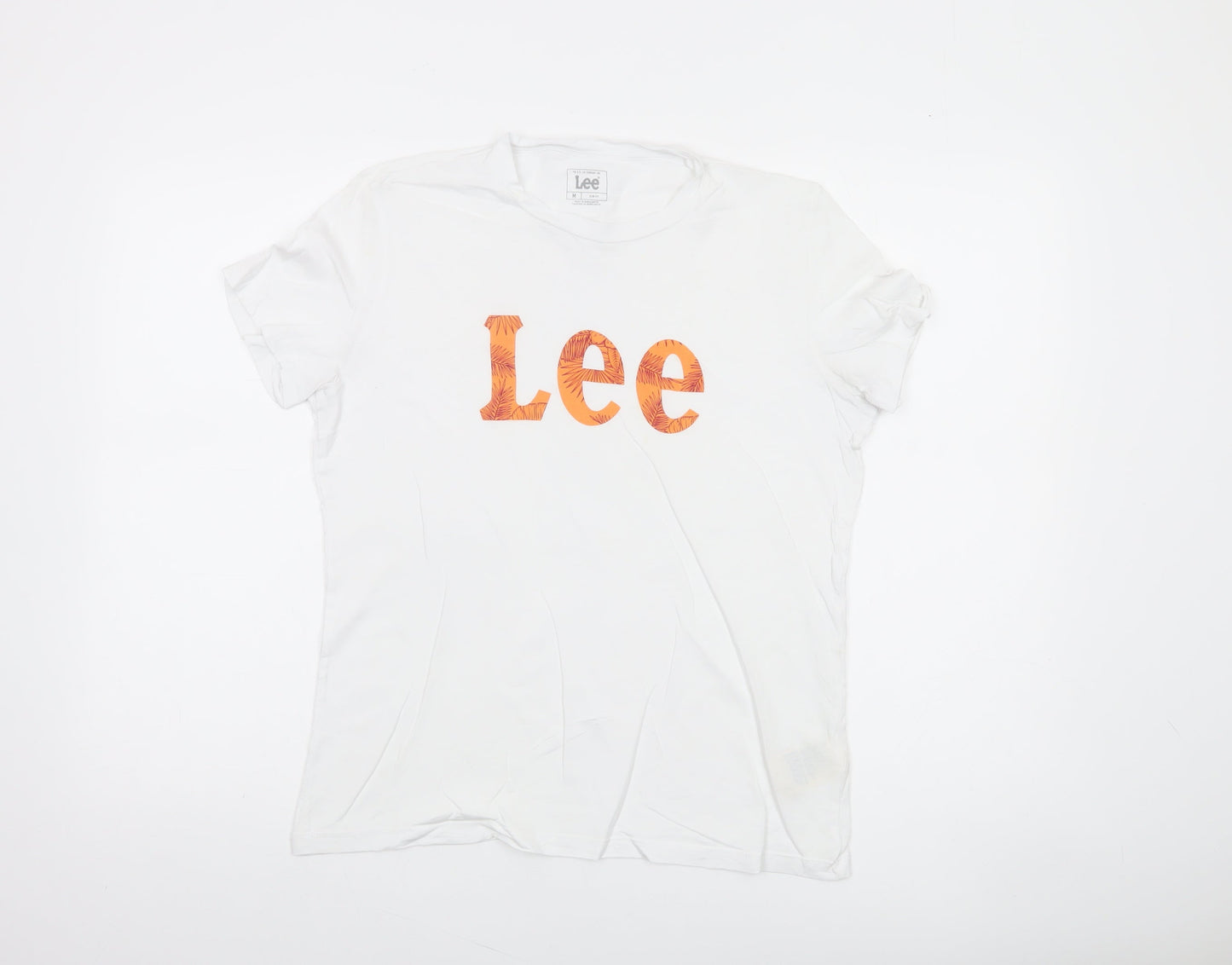 Womens UK Size M Lee White Basic T-Shirt