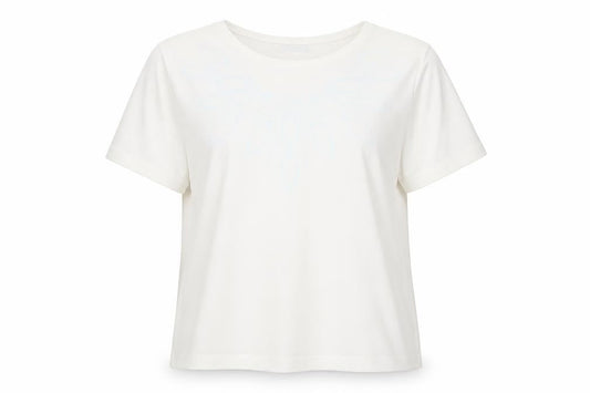 Poppy Womens White Floral V-Neck Short Sleeve T-Shirt Size 14