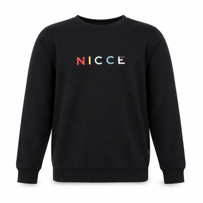 Nicce Men's Black Small Logo Crew Neck Sweatshirt