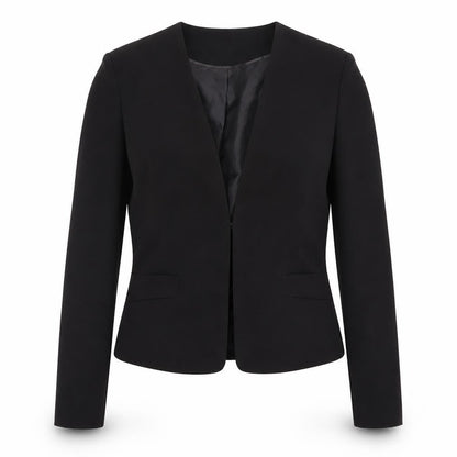 H&M Womens Black Fitted Blazer Jacket Size 6 Classic Workwear