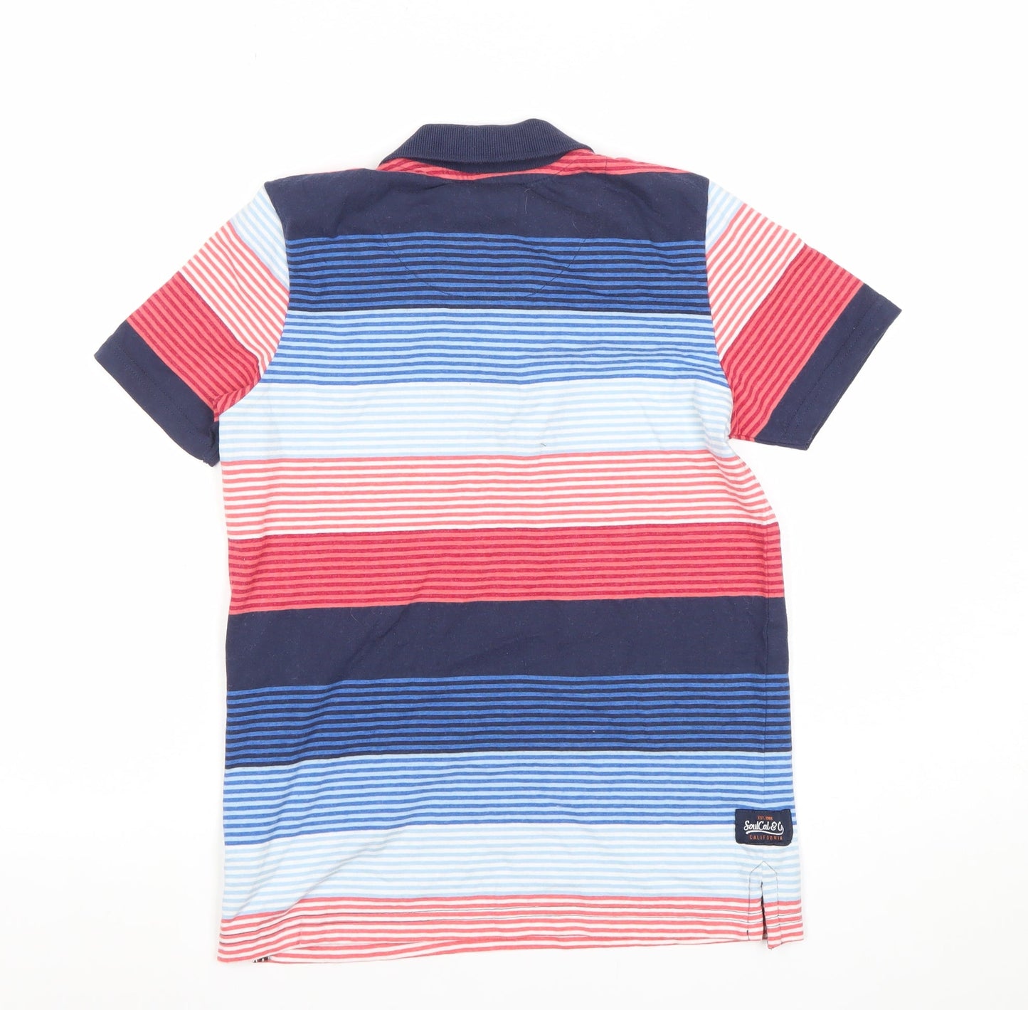 SoulCal & Co Boys Multicoloured Striped Polo Shirt 11-12 Years