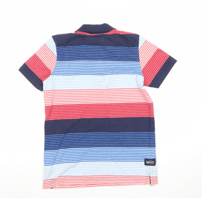 SoulCal & Co Boys Multicoloured Striped Polo Shirt 11-12 Years