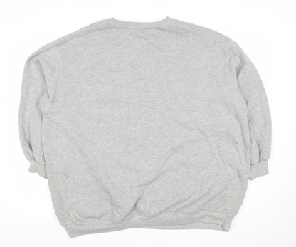 Urban Outfitters Women Grey Graphic Pullover Sweatshirt Size L