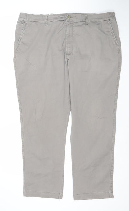 Dunnes Stores Men's Beige Chino Trousers 42W 32L Regular Fit