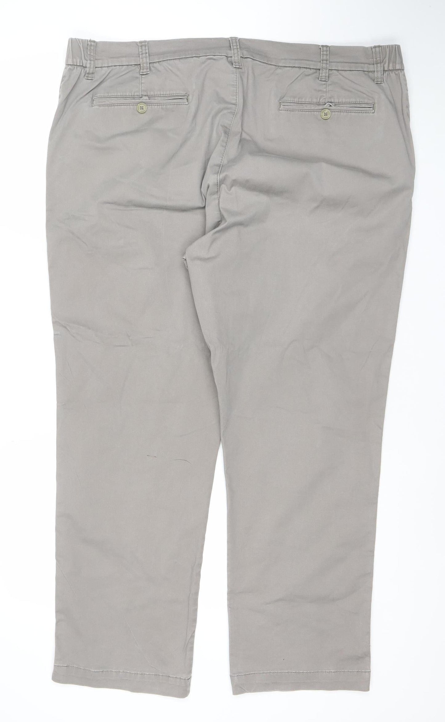 Dunnes Stores Men's Beige Chino Trousers 42W 32L Regular Fit