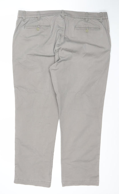 Dunnes Stores Men's Beige Chino Trousers 42W 32L Regular Fit